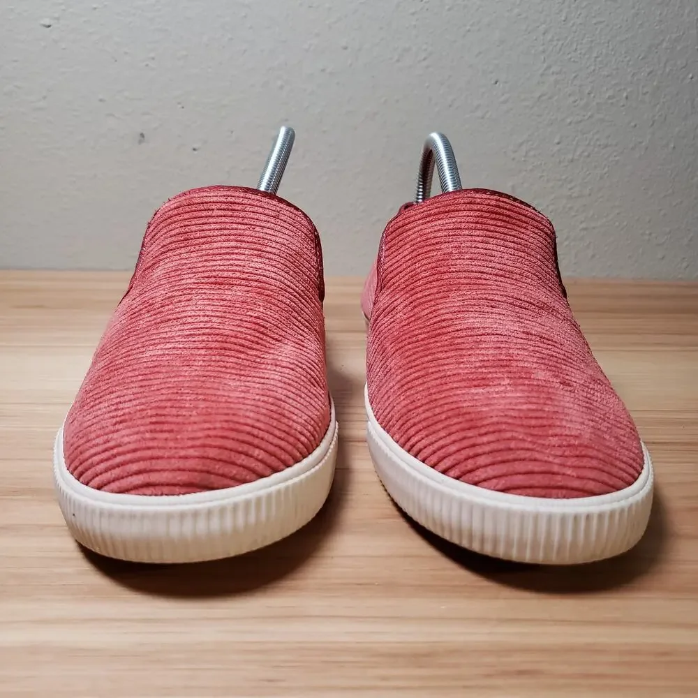 Toms Women's 9 Corduroy Slip On Casual Snekers Spice Red Rust‎ Fall Basic Comfy